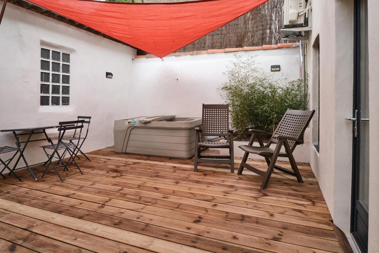 Melina - Jacuzzi - Maison Avec Cour Climatisee Proche Cite Medieval Carcassonne Eksteriør bilde
